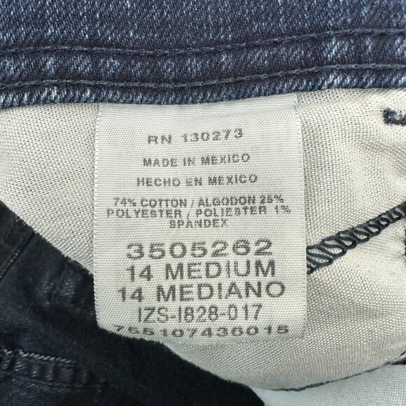 Lee Classic Fit Straight Leg at the waist Women's size 14 Dark Blue Denim Jeans - Picture 4 of 5